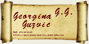 Georgina Gužvić vizit kartica